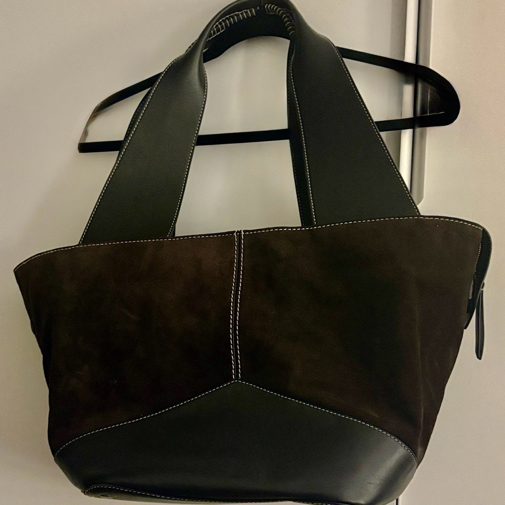 Banana Republic- Large Patchwork Medium Zip Tote
